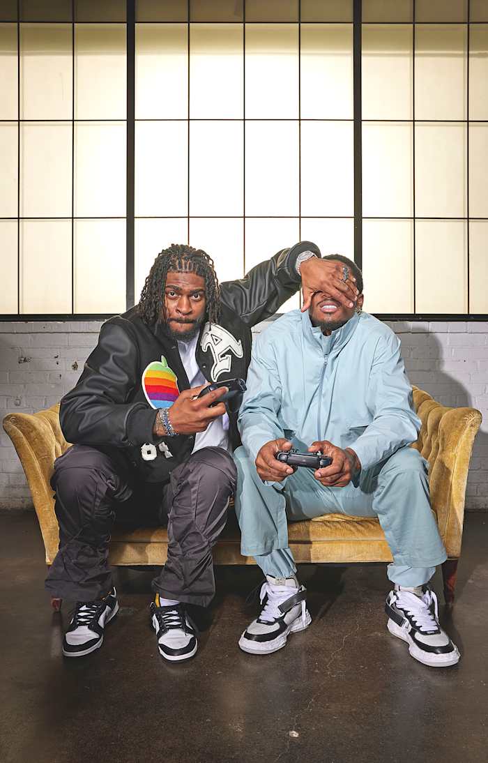 Stefon and Trevon Diggs play video games